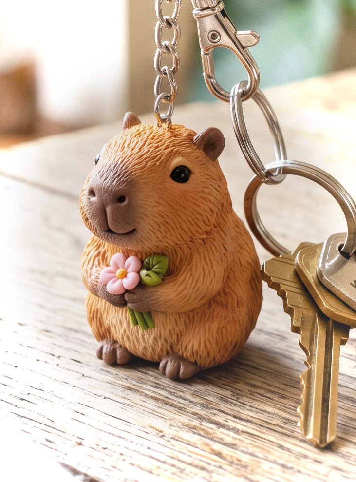Would You Like to Add a Capybabra Keyring Today?